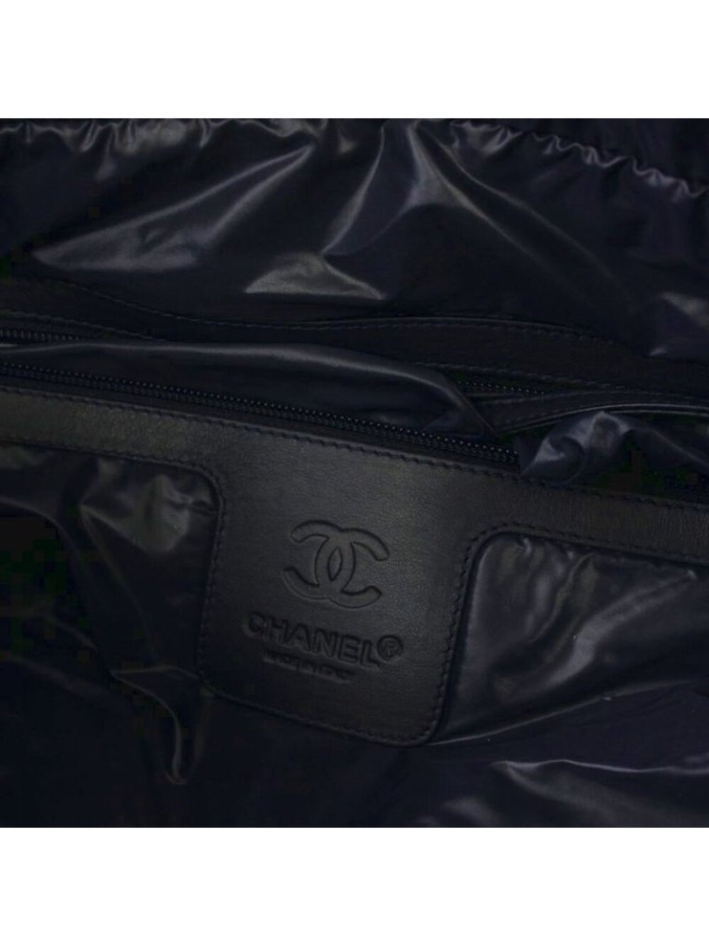 Chanel CC Logo Quilted Boston Bag CC Gray KH - Picture 8 of 9